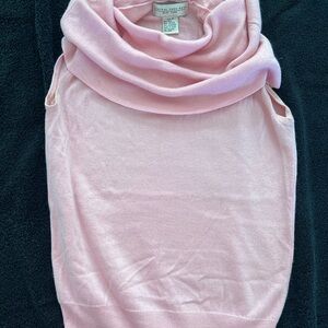Central Park West Pink Sleeveless Sweater